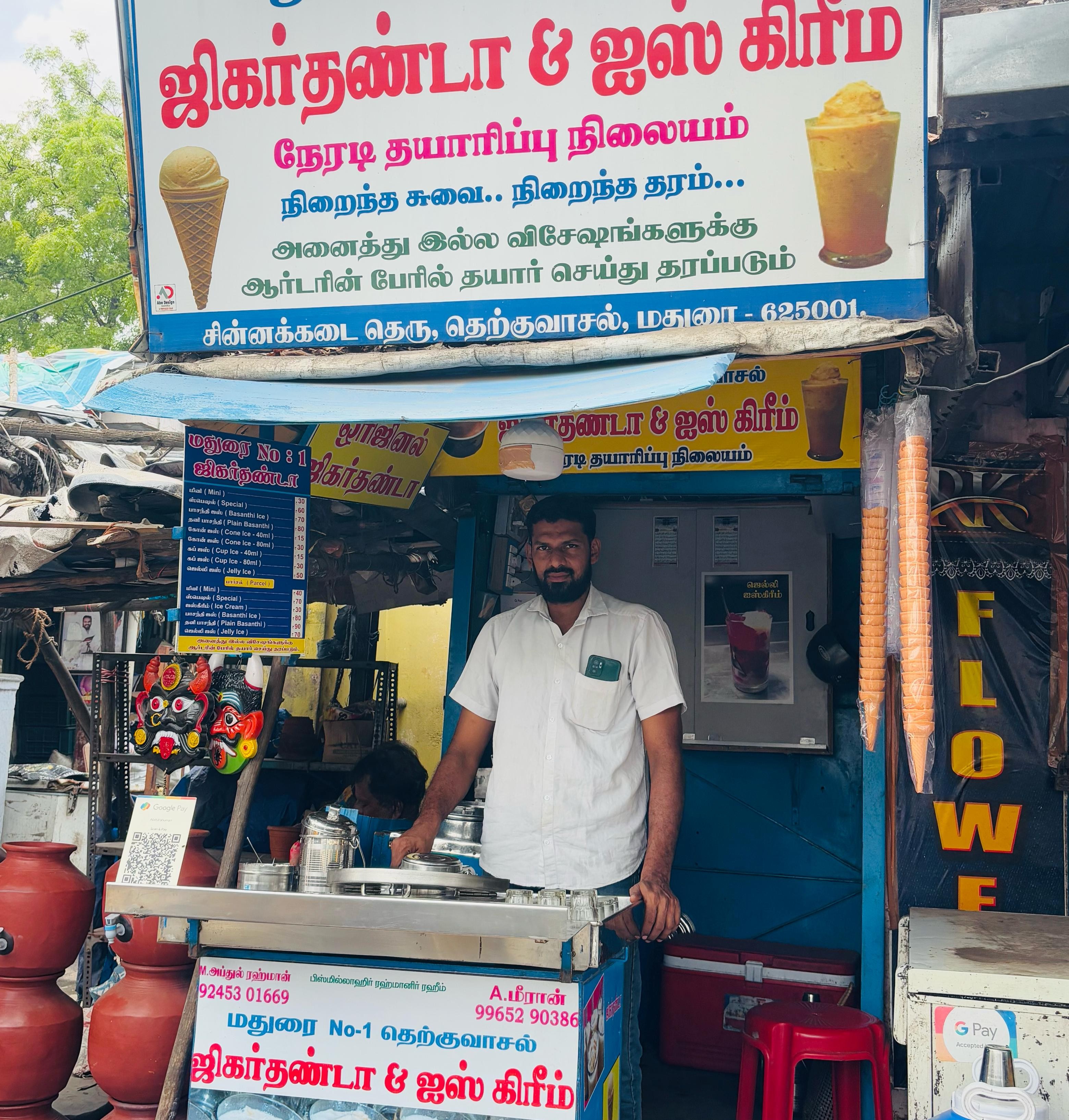 Welcome to Madurai’s No.1 JigarThanda & Ice Cream